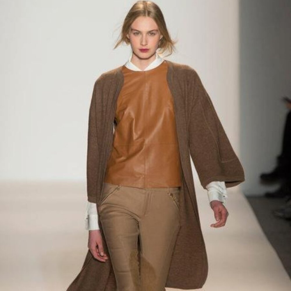 Rachel Zoe Runway Fall 2013 Leather 2 Piece Pants Set